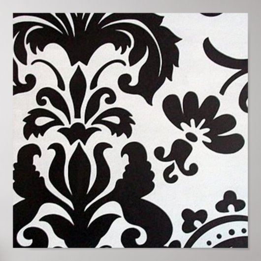 Poster Damas noir et blanc (Devant)