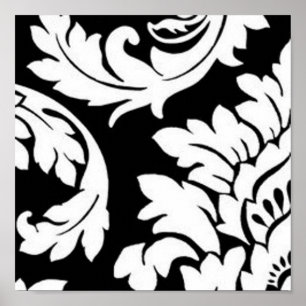 Poster Damas noir et blanc