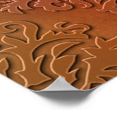 Poster Damask Cut Velvet, SATIN ABSTRAIT (Coin)