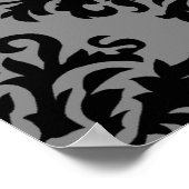 Poster Damask Design, médaillon Filigree (Coin)