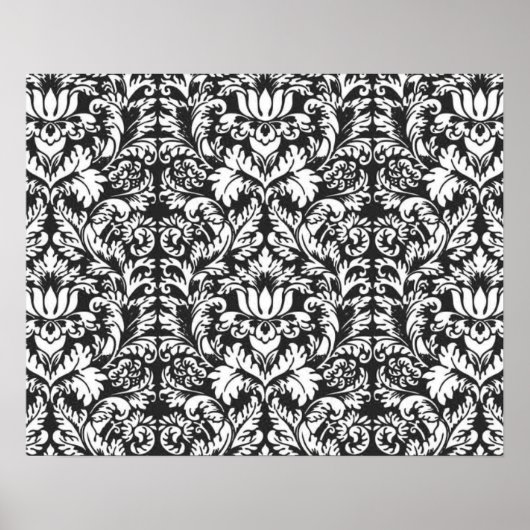 Poster Damask Lace Brocade Classic Wallpaper (Devant)