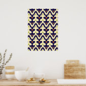 Poster Damask paisley arabesque motif marocain girly (Cuisine)