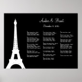 Poster Damask Paris Seating Chart (Devant)