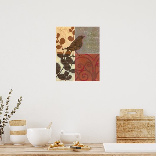 Poster Damask Sparrow (Cuisine)