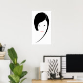 Poster dame (Bureau à domicile)
