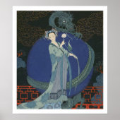 Poster Dame au Dragon (litho couleur) (Devant)