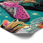 Poster Dame aux chats (Coin)