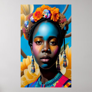 Poster Dame aux coquillages