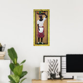Poster 'Dame aux fruits' (Bureau à domicile)