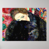 Poster Dame avec Muff par Gustav Klimt (Devant)