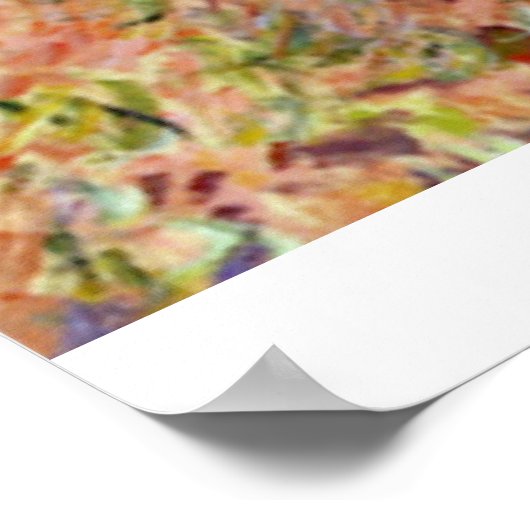 Poster Dame avec parapluie par Claude Monet (Coin)