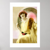 Poster Dame avec parasol (Devant)