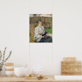 Poster Dame avec un chien (Cuisine)