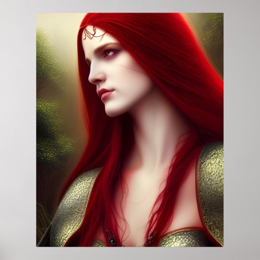 Poster Dame de Camelot (Devant)