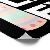 Poster Dame de cantine la plus heureuse de Pâques (Coin)