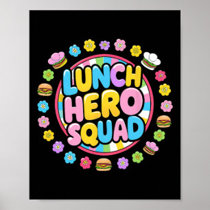 Poster Dame de cantine prépa Retour au lycée Squad Héros