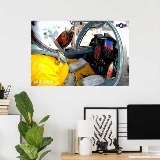 POSTER DAME DE DRAGON U-2S (Bureau à domicile)