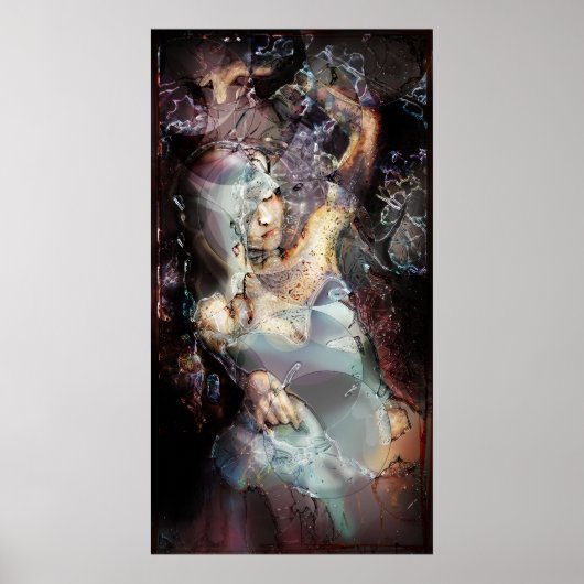 Poster Dame de la pensée (Devant)