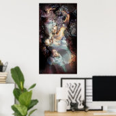 Poster Dame de la pensée (Bureau à domicile)