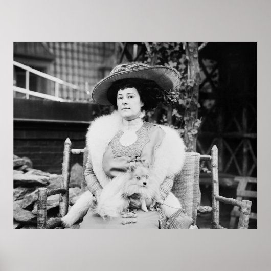 Poster Dame de Poméranie, début des années 1900 (Devant)