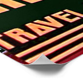 Poster Dame de Saigon City, Vietnam, voyage vintage (Coin)