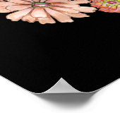 Poster Dame des fleurs folles - Zinnia Gardener (Coin)