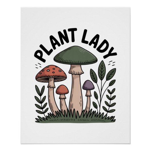 Poster Dame des Plantes (Devant)