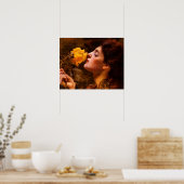 Poster Dame des Roses par Franz Dvorak (Cuisine)