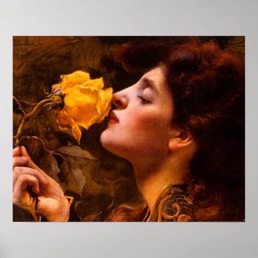 Poster Dame des Roses par Franz Dvorak (Devant)