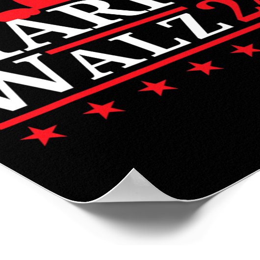 Poster Dame Du Chat Pour Kamala Harris Tim Walz Vp 2024 (Coin)