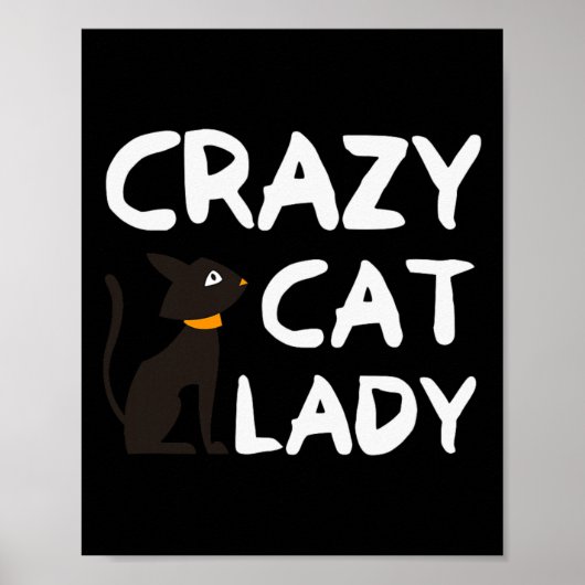Poster Dame du Crazy Cat (Devant)