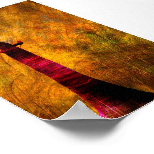 Poster Dame en noir (Coin)