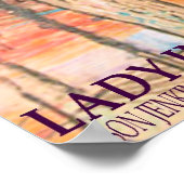 Poster Dame en robe violette (Coin)