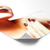 Poster Dame en rouge (Coin)