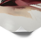 Poster Dame en rouge 2 (Coin)