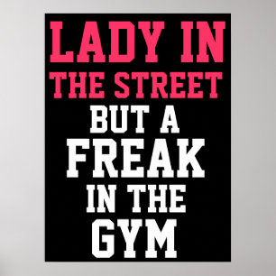 Poster Dame et motivation de sport extrême