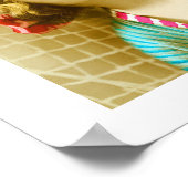 Poster Dame et tennis (Coin)