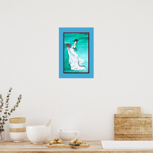 Poster Dame orientale (Cuisine)