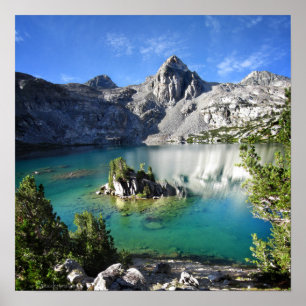 Poster Dame peinte sur le lac Upper Rae - sentier John Mu