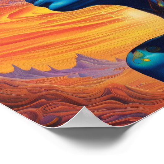 Poster Dame psychédélique (Coin)