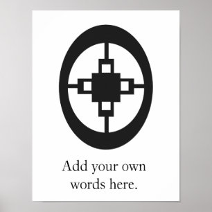 Poster Dame   Symbole de l'intelligence et de l'ingéniosi