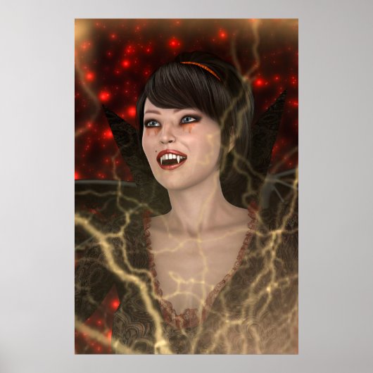 Poster Dame Vamp (Devant)