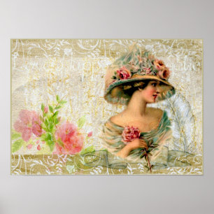 Poster Dame victorienne