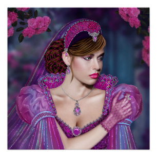 Poster Dame victorienne