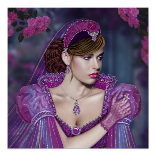 Poster Dame victorienne (Devant)