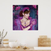 Poster Dame victorienne (Cuisine)