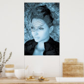 Poster Dame Vintage (Cuisine)