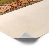 Poster Dame Vintage Art Nouveau avec sonrel Dove (Coin)