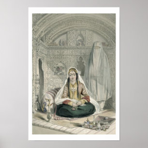 Poster Dames de Caubul dans le leur dedans et la
