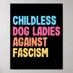 Poster Dames de chiens contre le fascisme Kamala Harris
